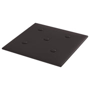Testiera | Testata da Parete 12 pcs Nero 30 x 30 cm Pelle Sintetica