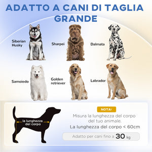 Cuccia per Cani di Taglia Grande Divano con Cuscino Sfoderabile 98x67x25 cm Grigio
