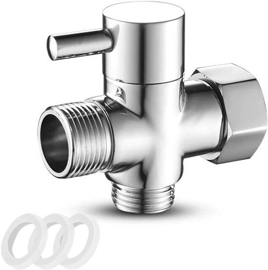 Regolatore di flusso 3 vie per doccia - Adattatore da doccia in ottone - Interruttore per bidet