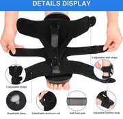 Supporto per piede flessibile con 3 cinture - Set di sostegno per fasciite plantare notturno - Sostegno per piede - Pallone massaggiante - Sostegno per arco plantare