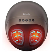 Homedics, Massaggiatore Piedi Shiatsu Air Pro, Elettrico, Compressione Aria, Calore, Bianco-Grigio
