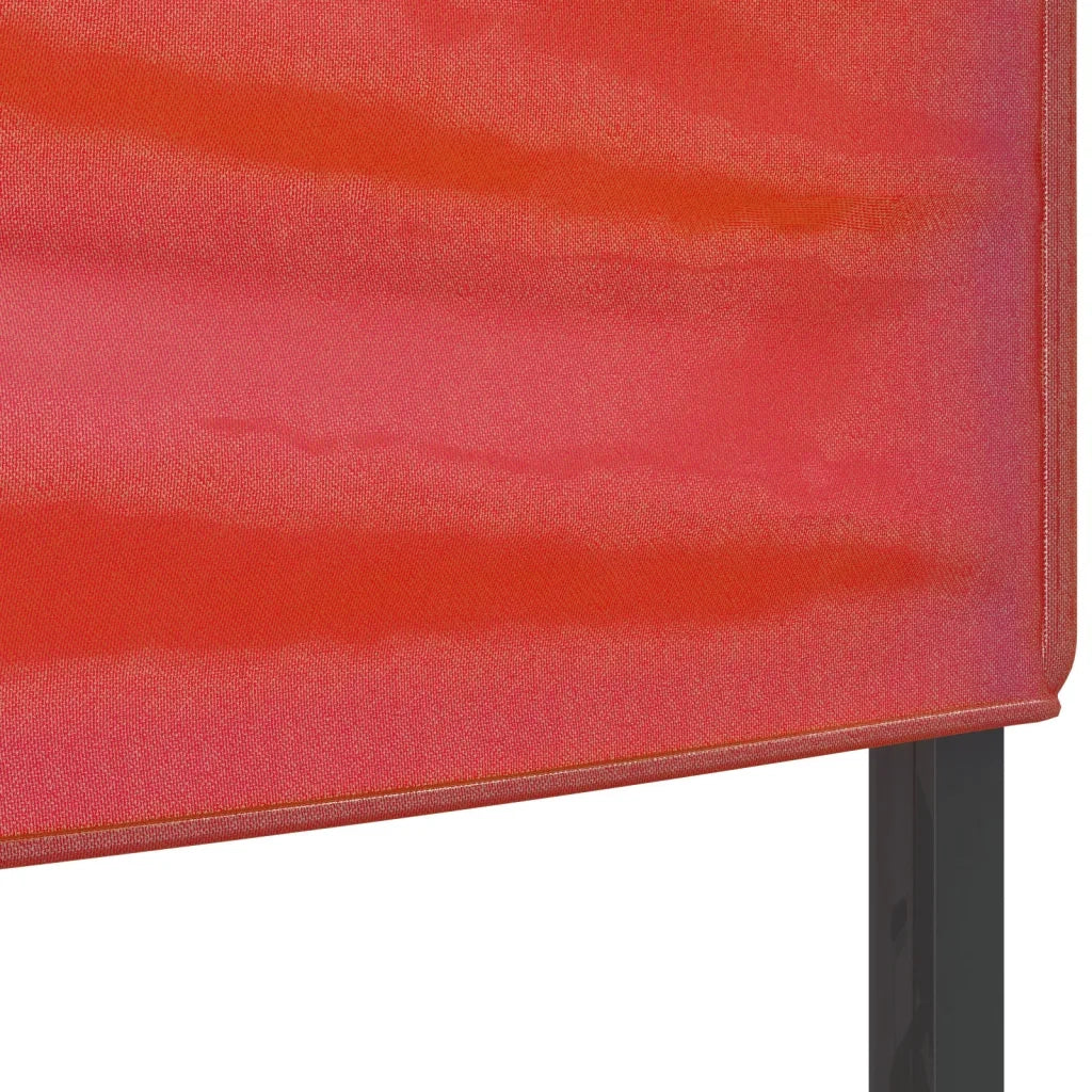Tenda per Feste Pieghevole-Tenda Gazebo Rosso 3x6 m