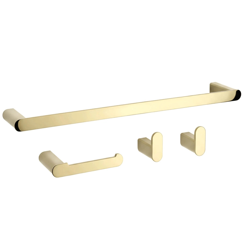 Set Accessori Da Bagno Mati Gold 4 Pezzi