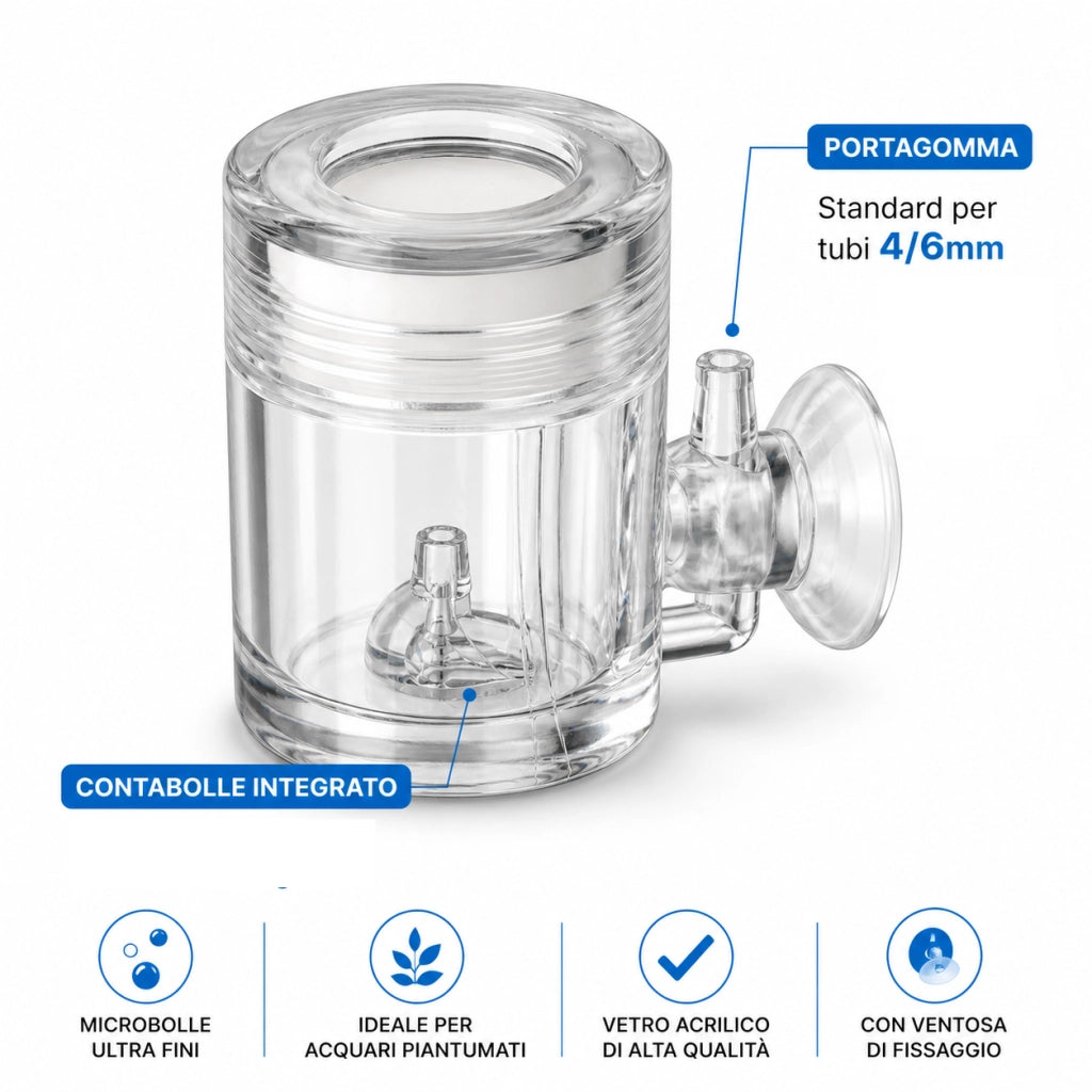 Eheim Co2Set Diffuser - Diffusore in acrilico per acquari fino a 400l
