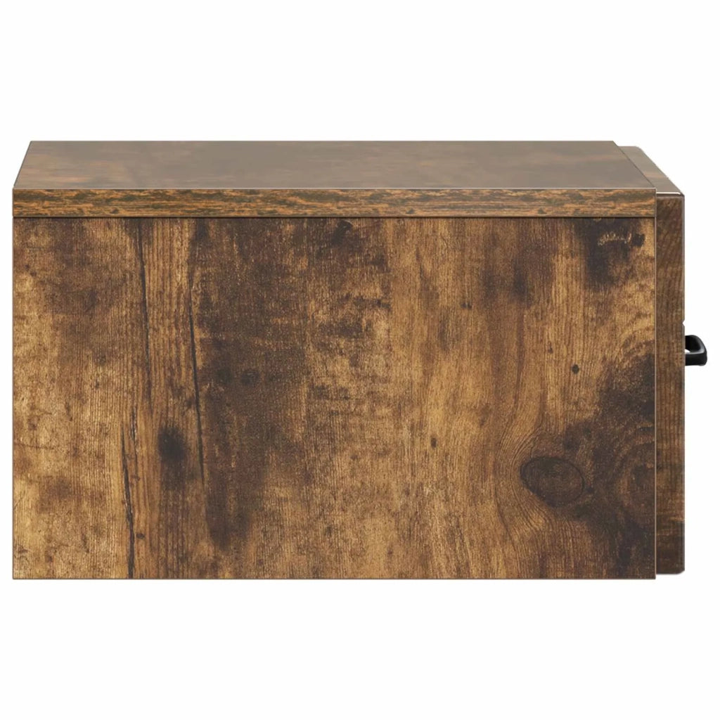 Mobiletto da notte a muro 2 pcs Rovere Fumo 34,5 x 33 x 20 cm 898946