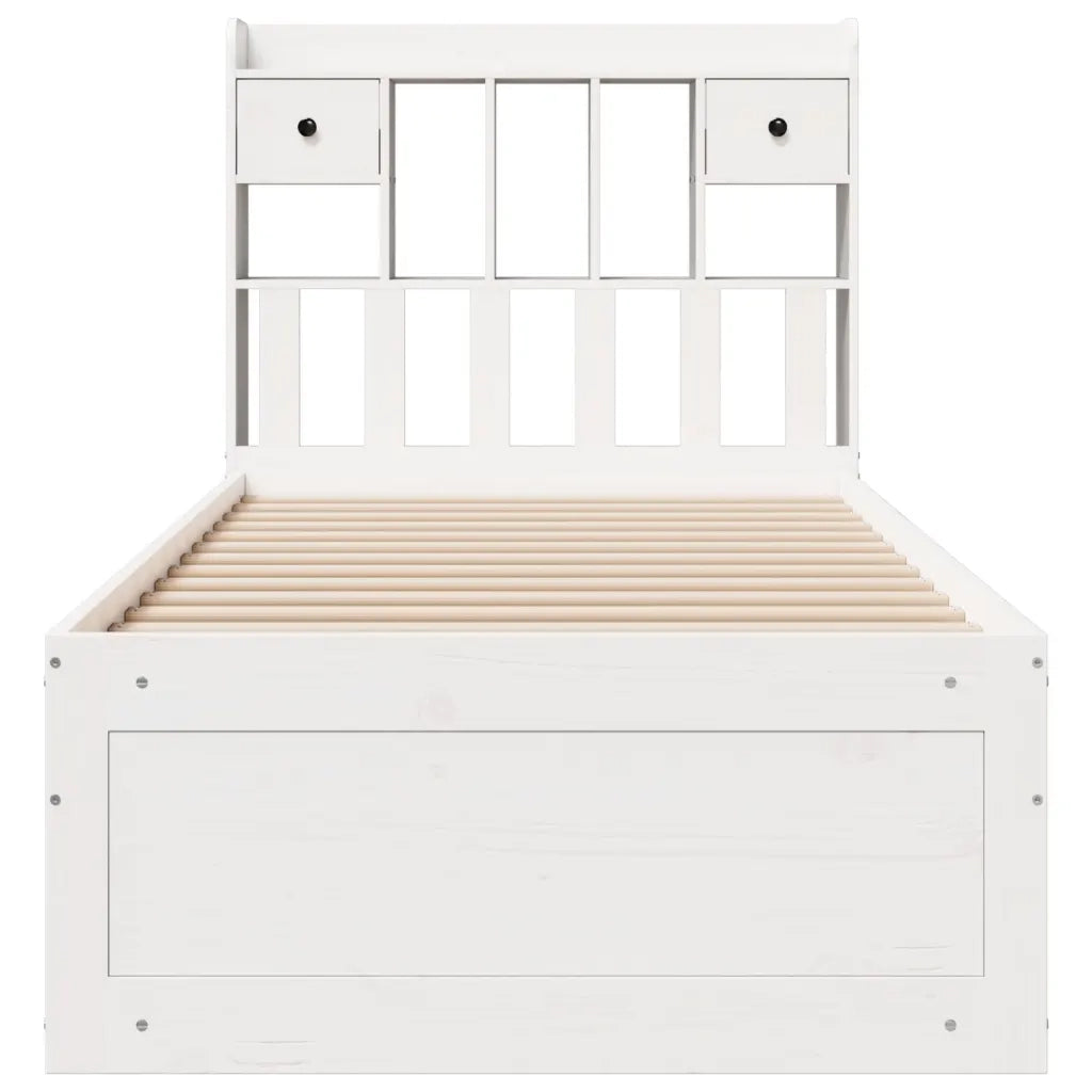 Letto con Libreria senza Materasso 75x190 cm in Legno Pino 3308985