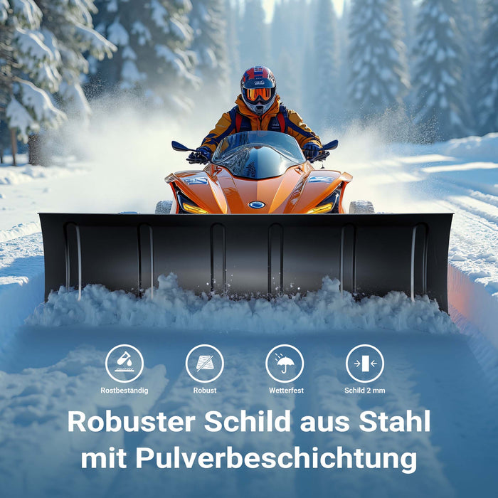 Spazzaneve per quad, 120cm x 40 cm, regolabile, Sgombraneve Spartineve