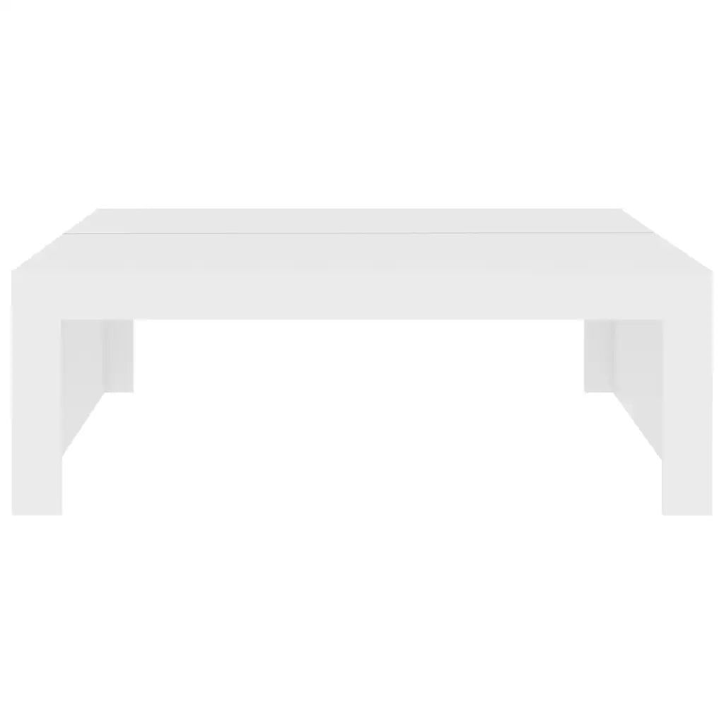 Tavolino da Salotto Bianco 100x100x35 cm Truciolato 808567
