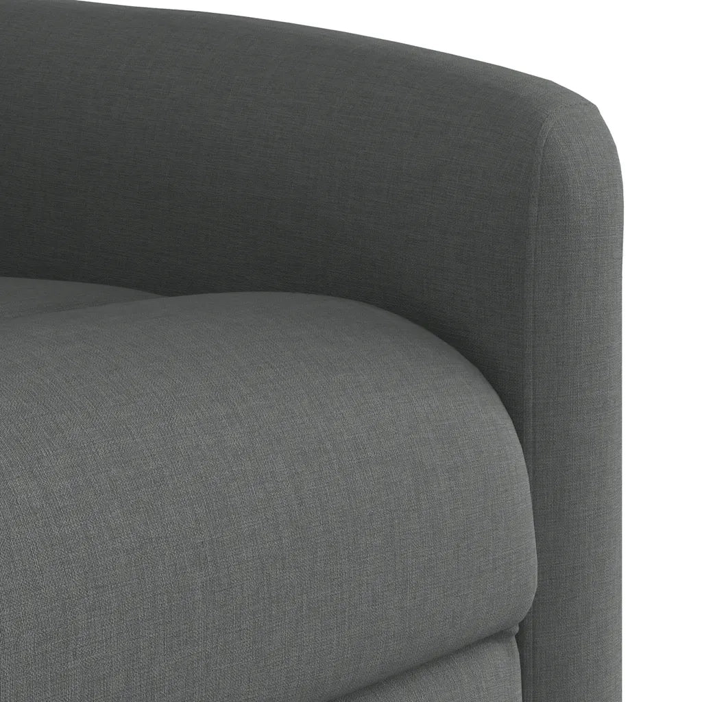Divano Sedia-Poltrona reclinabile in tessuto grigio scuro 234335
