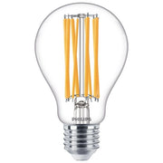 Philips 8718699762377 Lampadina LED Goccia Filamento 17W Equivalente 150W E27 2452lm 2700K Classe D colore Trasparente