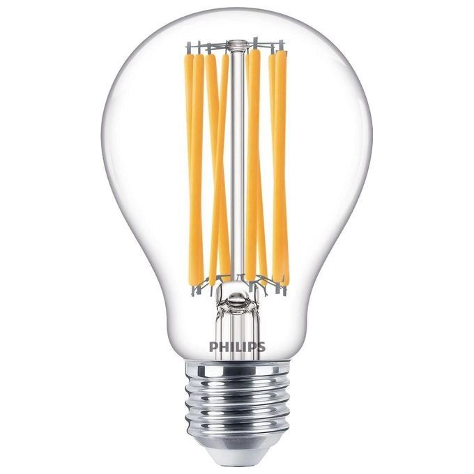 Philips 8718699762377 Lampadina LED Goccia Filamento 17W Equivalente 150W E27 2452lm 2700K Classe D colore Trasparente