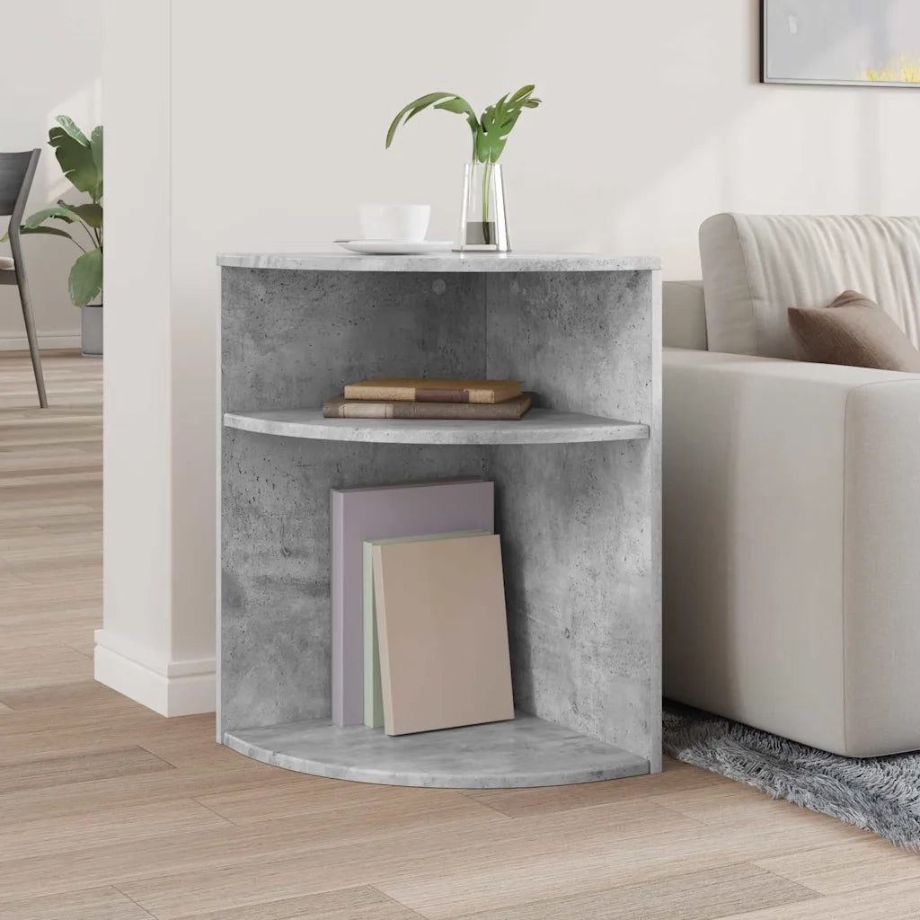 Tavolino Grigio cemento 39,7 x 39,7 x 60 cm Legno multistrato 891133