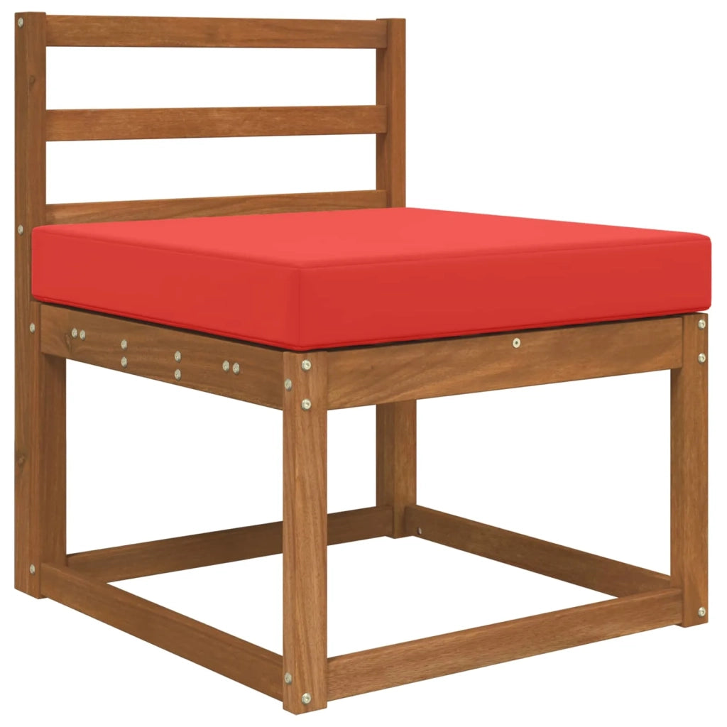 Cuscino per divano da esterno Rosso 60 x 60 x 8 cm Poliestere
