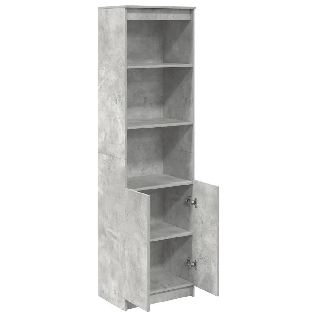 Credenza Grigio Cemento 50x35x180 cm in Legno Multistrato 3328465