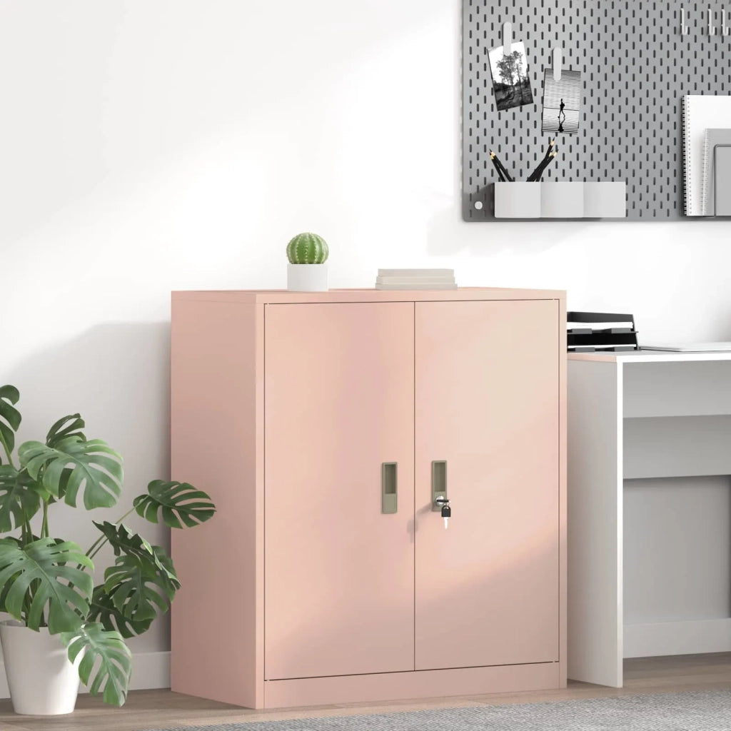 Armadio Rosa 80 x 40 x 90 cm Acciaio 891683