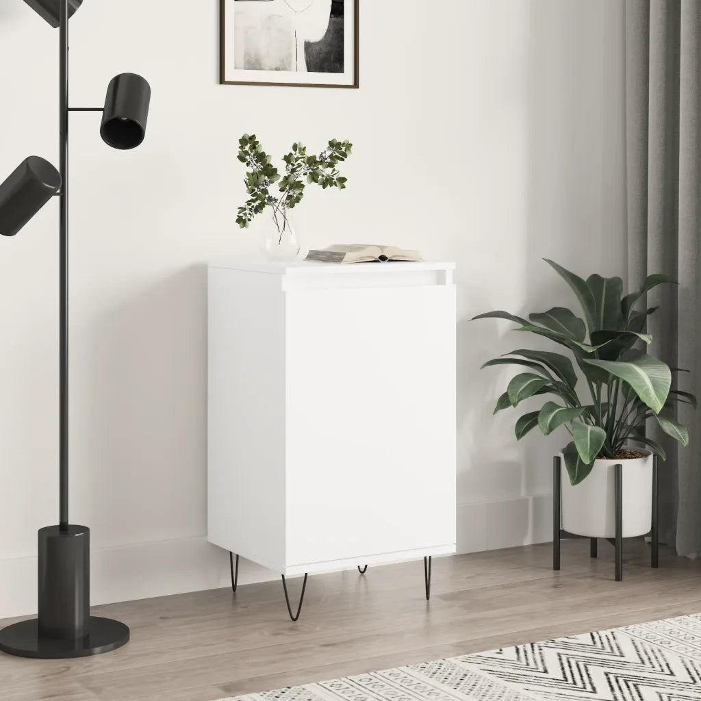 Credenza | Madia | Buffet da pranzo | Armadio da pranzo Bianca 40x35x70 cm in Legno Multistrato