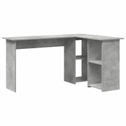 Scrivania | Tavolo da Ufficio Grigio cemento 142 x 102 x 73 cm Legno multistrato