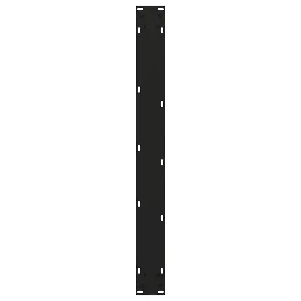Gambe per tavolo da pranzo a forma di V 3 pz | Piede del tavolo nere 70x(72-73,3) cm in acciaio