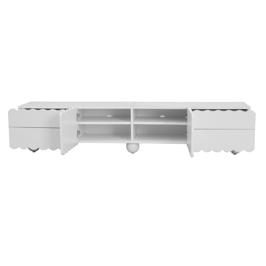 Mobile TV Moderno ¨C Xylo ¨C Bianco, 175x38x37 cm