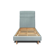 Letto 90x190 cm con testiera in linea - Tessuto velluto