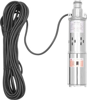 Pompa doppia 180 W 12 V per fontane - Pompa d'acqua in acciaio inossidabile con un flusso di 1,2 m³/h e una lunghezza del cavo di 17 m