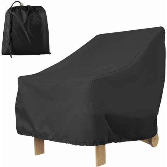 Adatto a 210D impermeabile contenitore per giardino per esterni con corda regolabile, 80x85x91,5 cm (nero)