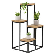 Mompeo, Scaffali 4 Ripiani, 34x65x39h cm Marrone Noce