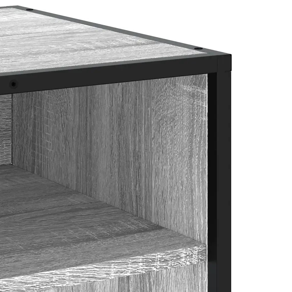Mobile TV Grigio Sonoma 61x40x46 cm Legno Multistrato e Metallo