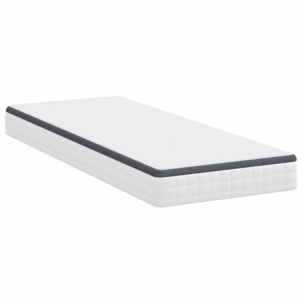 Materasso Bianco e Grigio 80 x 200 cm Molla Bonell