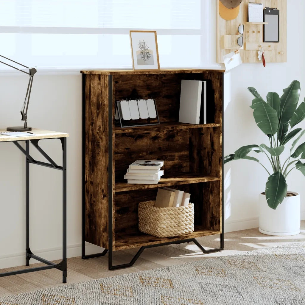 vidaXL Libreria Rovere Fumo 80x31x106 cm in Legno Multistrato