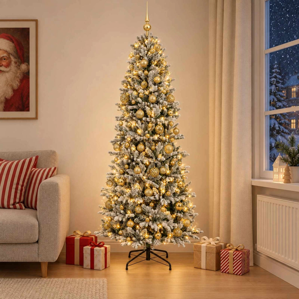 Albero di Natale artificiale con palline 240 cm 300 LED 3466517
