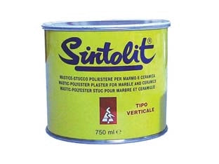 SINTOLIT STUCCO PER MARMO E CERAMICA IN BARATTOLO- - ml.750 paglierino tipo verticale - 2 pezzi SINTOLIT