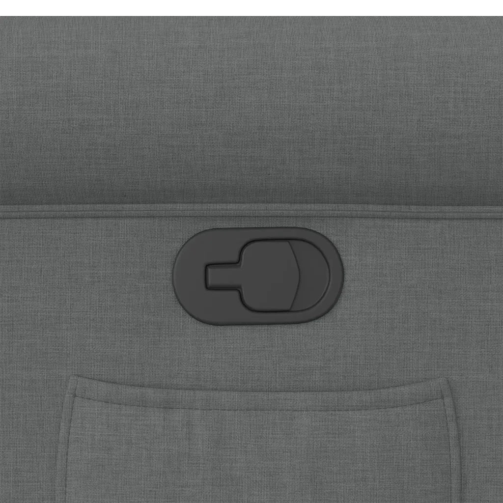 Divano Sedia-Poltrona Reclinabile in Tessuto Grigio Scuro 454446