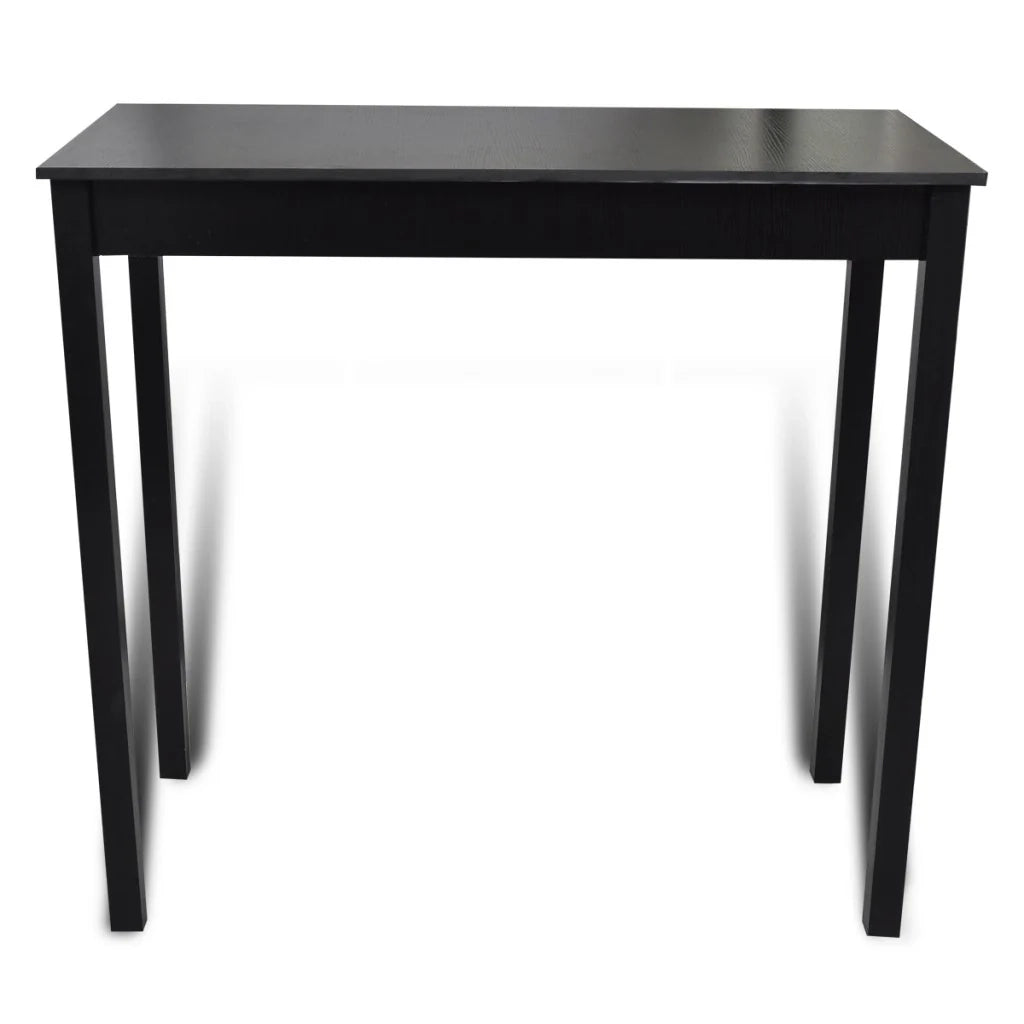 Set di 4 sgabelli da bar con tavolo alto nero 1202004