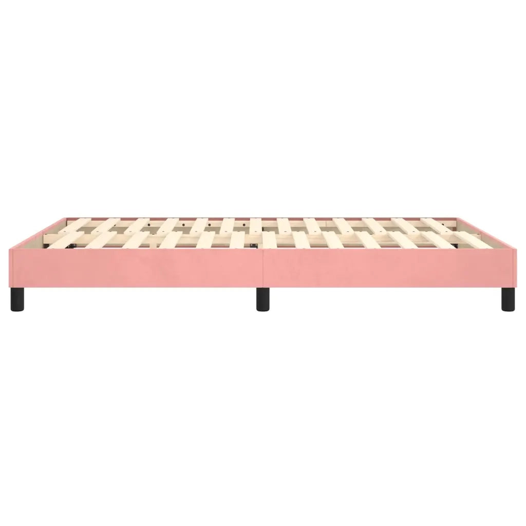 Giroletto a Molle Rosa 140x200 cm in Velluto