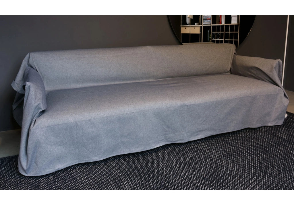 Telo Arredo Granfoulard Copritutto Cotone Made Italy Vari Disegni Arredatutto Copriletto Multiuso - 1 Piazza - Prezioso Blu