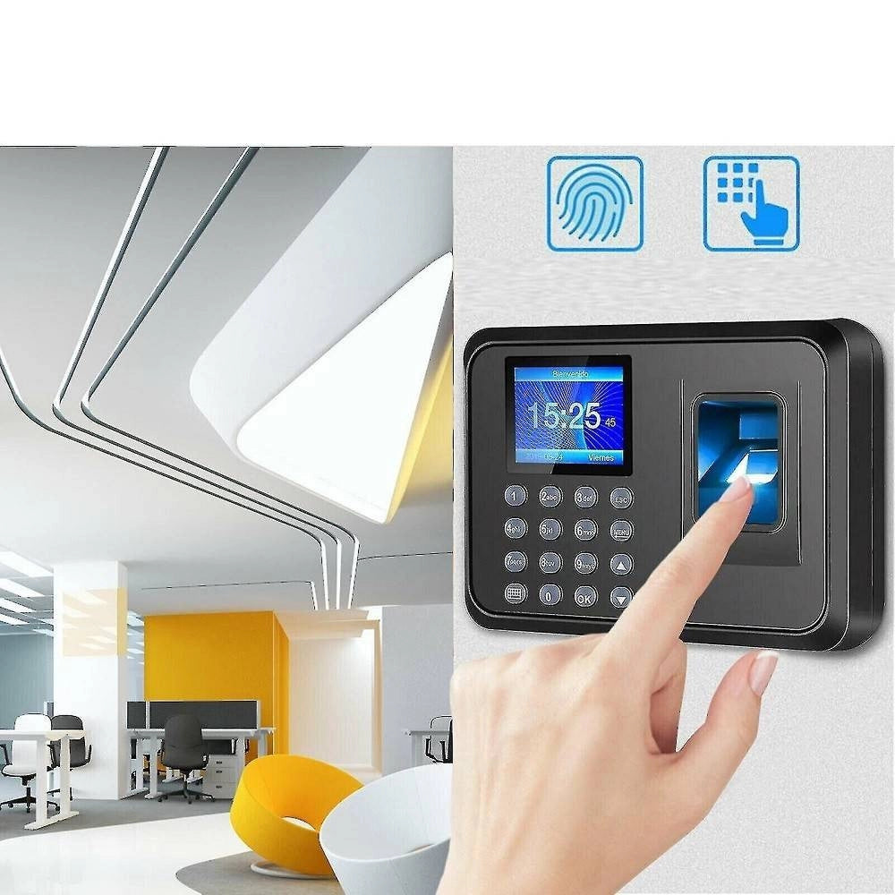 Trade Shop - Marcatempo Impronte Digitali In Italiano Biometrico Controllo Accessi Lettore -