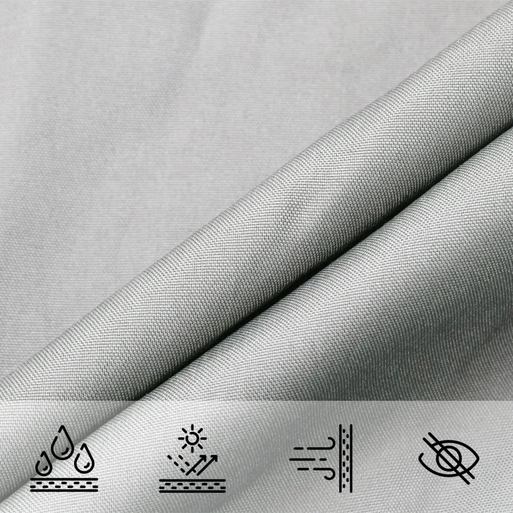 Vela Parasole Grigio Chiaro 7x5x5 m 100% Poliestere Oxford 4000910