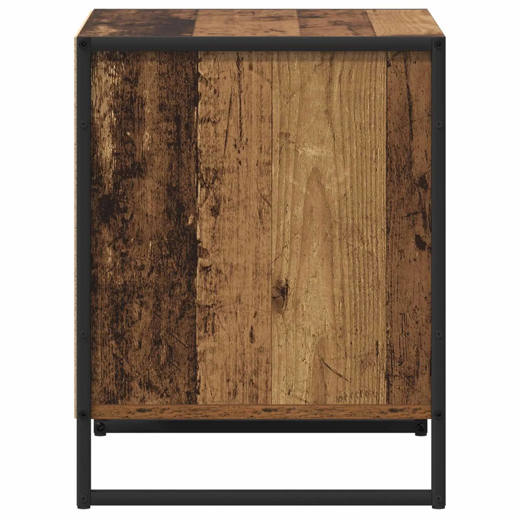 Comodino con cassetto 2 pz-Set di 2 Tavolino da notte Legno vecchio 50 x 39,5 x 50 cm