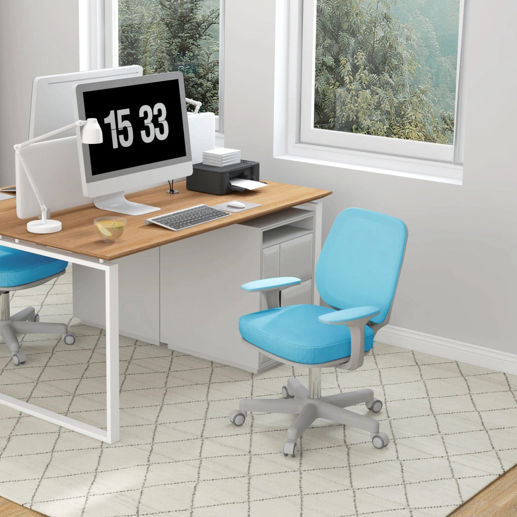 Sedia da Ufficio Ergonomica Reclinabile ¨C Xylo ¨C Azzurra 55x48x82.5-94.5 cm