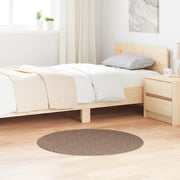 Tappeto Shaggy con retro in lattice Marrone Ã¸90 cm