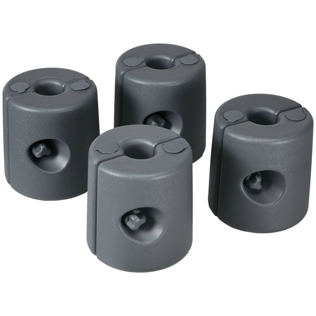 Piedi per tendone da giardino ¨C zephmum ¨C 4 pezzi, HDPE, riempibili d'acqua o sabbia