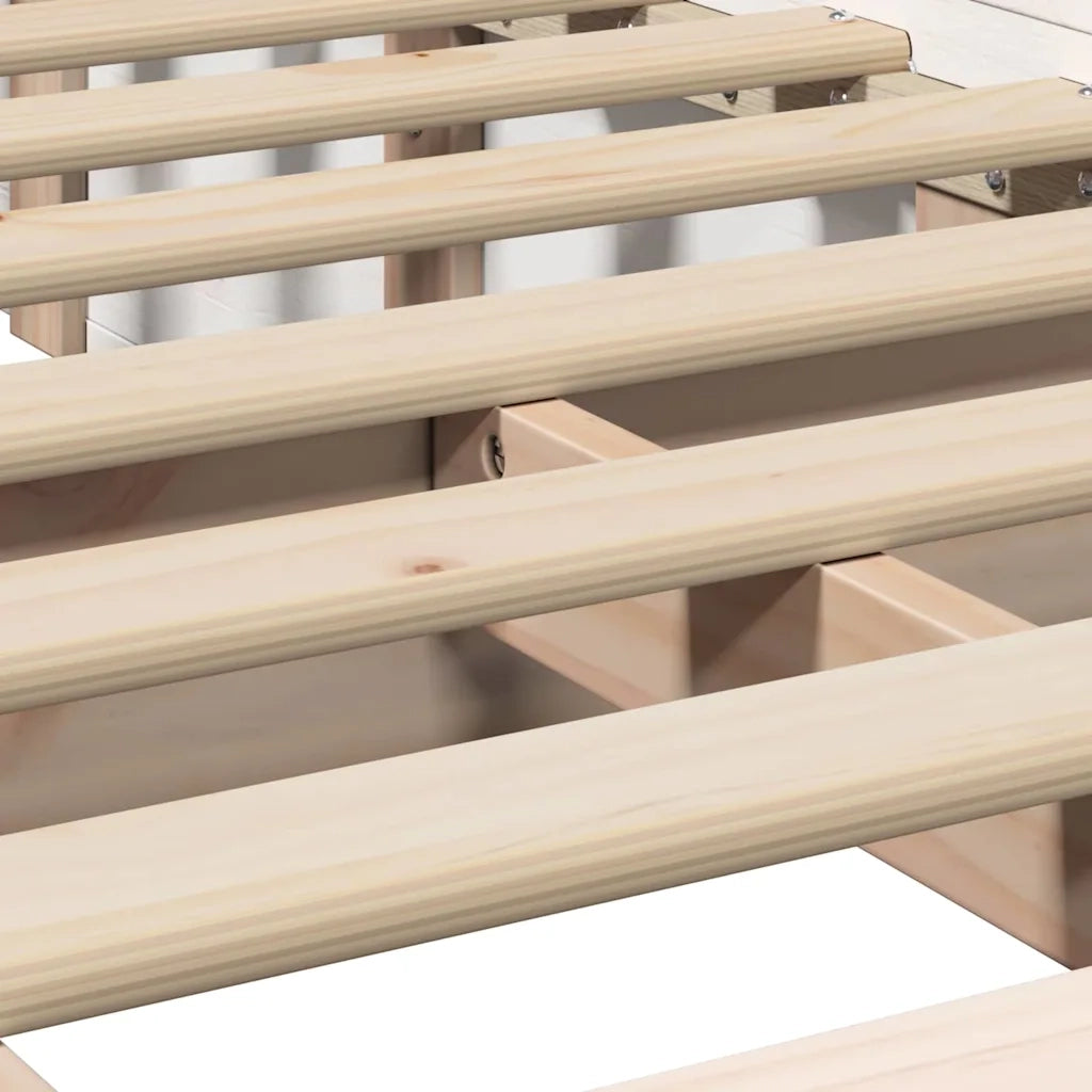 vidaXL Struttura del letto con archiviazione Bianco 90 x 190 cm legno