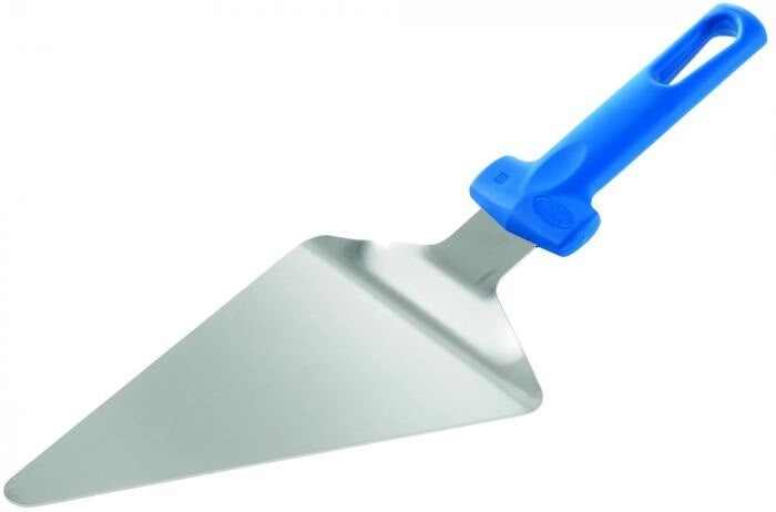 Paletta spatola triangolare per pizza impasto chiusa in acciaio inox gimetal