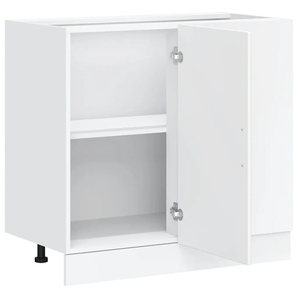 Base da Cucina-Mobile da cucina Kalmar Bianco in Legno Multistrato 680905