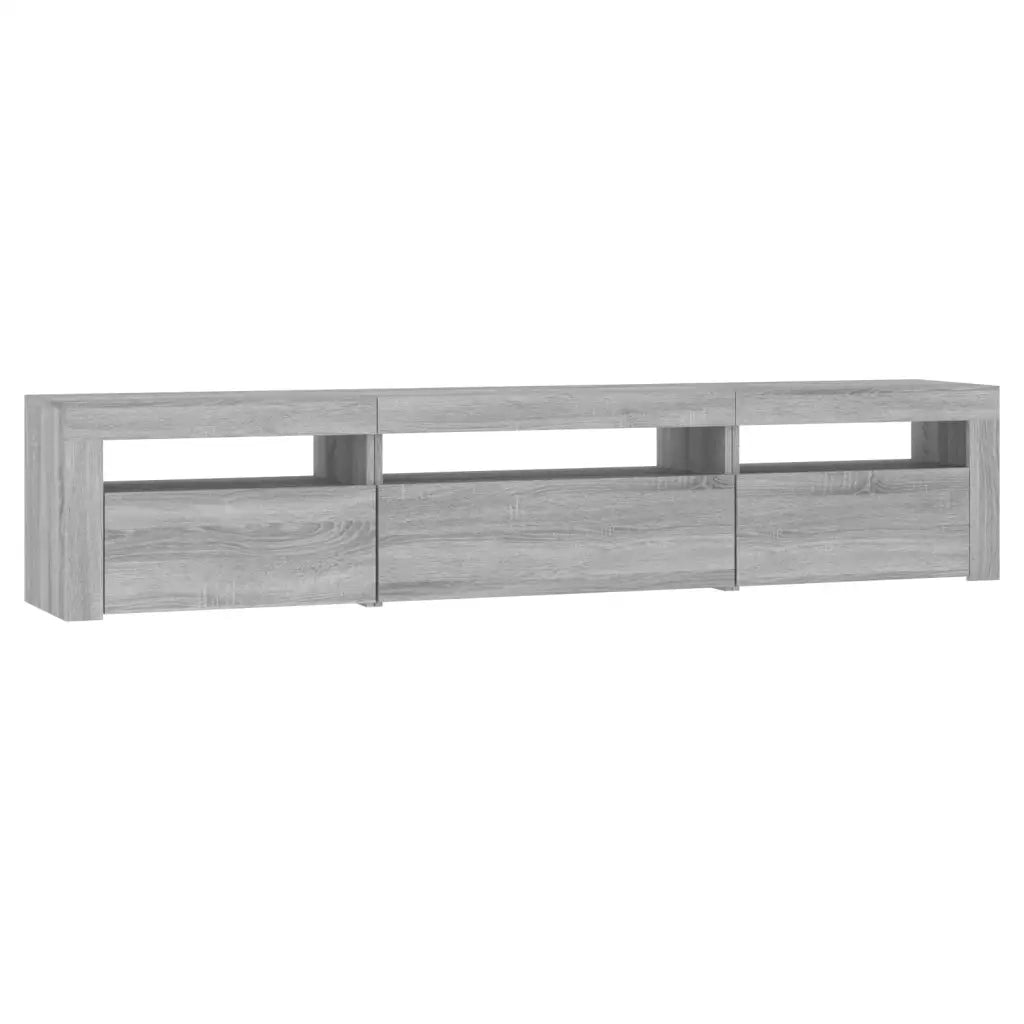 Mobile Porta TV con Luci LED Grigio Sonoma 195x35x40 cm cod mxl 24764
