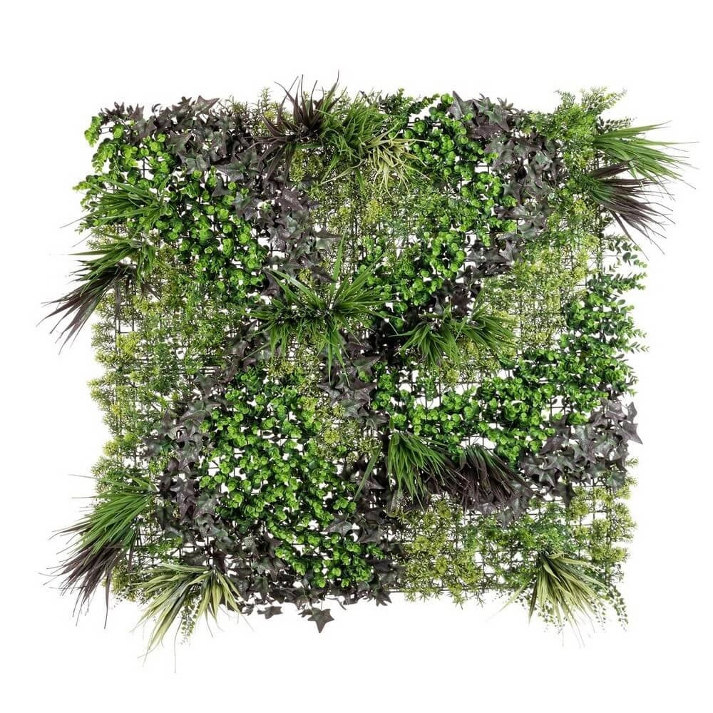 Parete Sintetica Resina Verde Moderna da Interno 100x100 cm - NOVARA