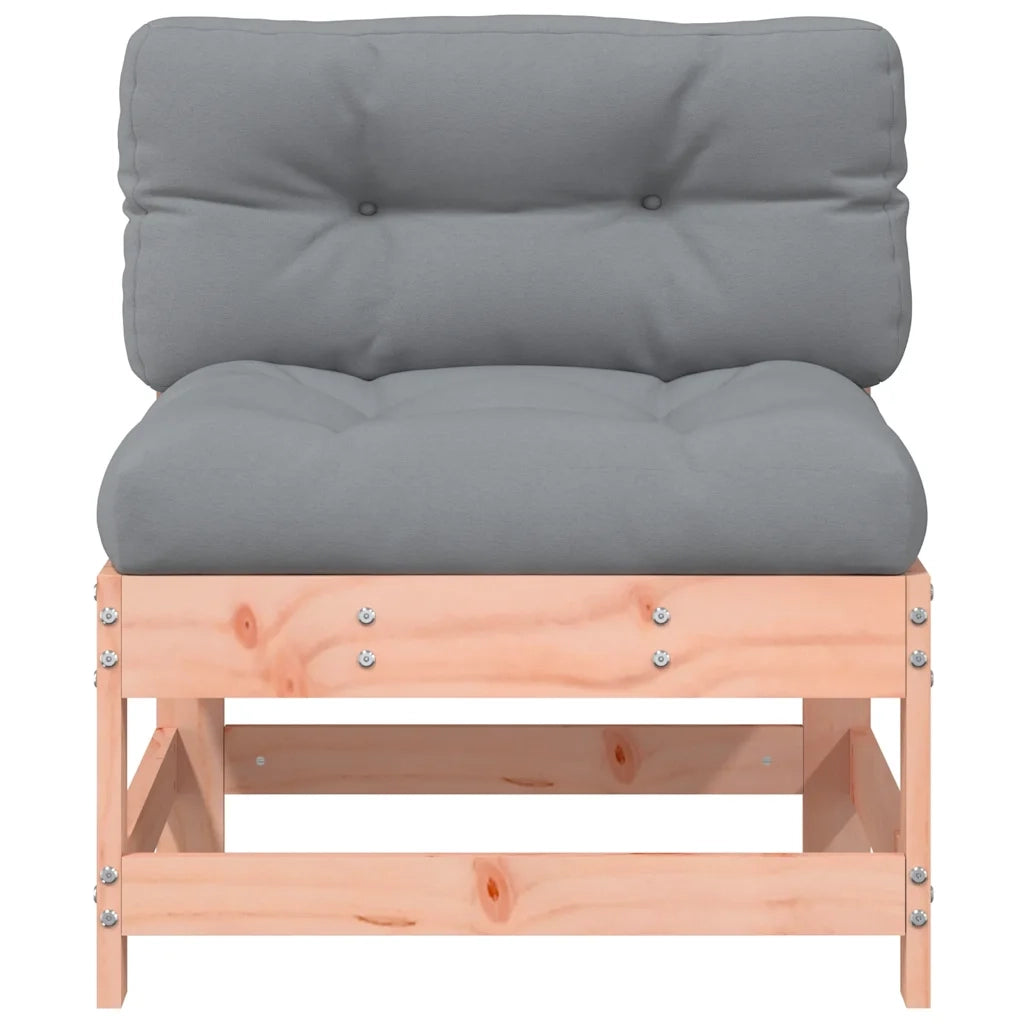 Divano componibile-Divani Centrali con Cuscini 2 pz in Legno Massello di Douglas 396119