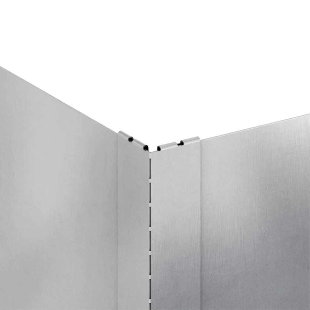 Bordura per Prato 100 x 100 x 35 cm Acciaio Argento 8008981