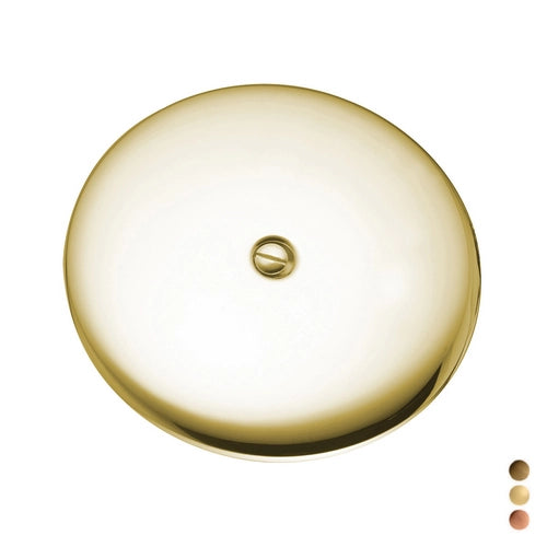 PIASTRA PAVIMENTO IN OTTONE- Diam. 150 - Dorata- PB- pezzi 1